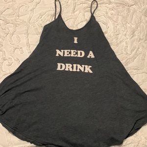 Wildfox beach coverup gray